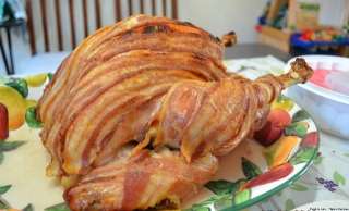 Turkey Wrapped with Bacon (Thanksgiving Turkey) | Magluto.com ...